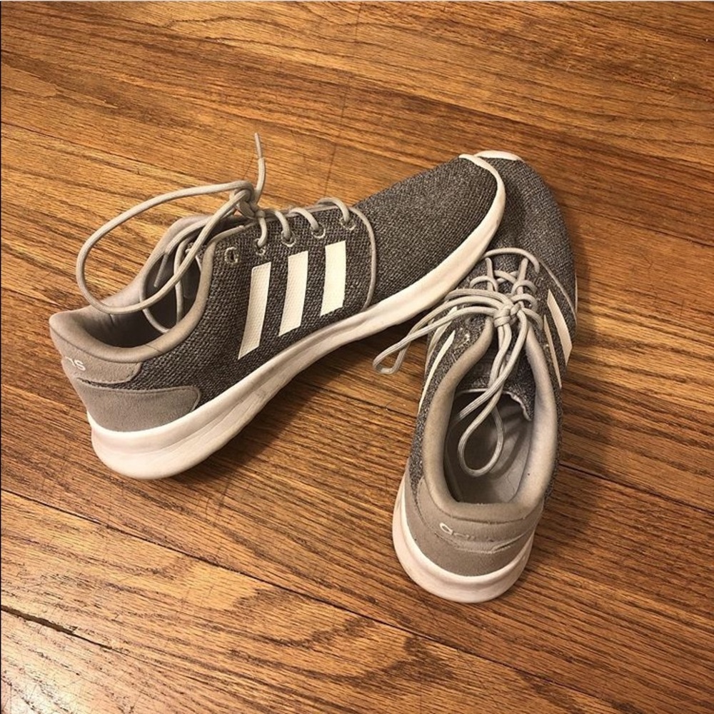 Adidas Cloud Grey Lightweight Sneakers Womens 8